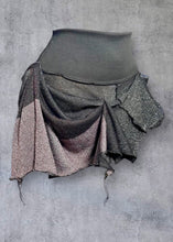 Load image into Gallery viewer, XANA - *Ready to Shop* Black Pink Lurex Y2K Hitch Hanky Skirt UK 6/US 2