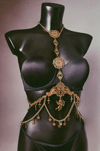 Load image into Gallery viewer, *RTS CARTHAGE - Gold Unisex Bodychain (fits up to 34" waist)