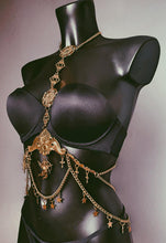 Load image into Gallery viewer, *RTS CARTHAGE - Gold Unisex Bodychain (fits up to 34" waist)