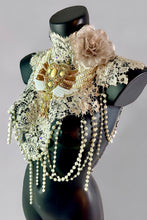 Load image into Gallery viewer, MERCY - Vintage Neo Victorian Lace & Pearl Collar