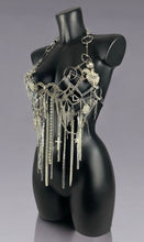 Load image into Gallery viewer, ZEPHYR - Unisex Silver Reworked Punk Bodychain Top
