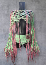 Load image into Gallery viewer, WATERMELON SUGAR HIGH - Mint & Pink Wasteland Rave Set *Made to order*