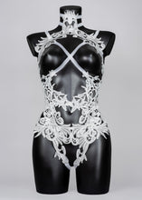 Load image into Gallery viewer, ATHALIA DOVE - Baroque Ivory Lace Bodycage