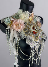 Load image into Gallery viewer, VENICE - Stunning Lace &amp; Pearl Art Collar
