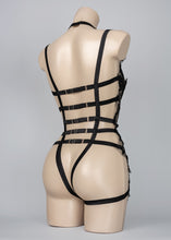 Load image into Gallery viewer, BLACK DRAGON - Beaded Mesh Bodycage