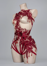 Load image into Gallery viewer, BLOOD COUNTESS - Couture Beaded Lace Bodycage