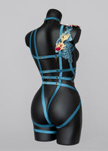 Load image into Gallery viewer, BLUE LAGOON - Tropical Lotus Lace Bodycage