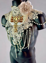 Load image into Gallery viewer, MERCY - Vintage Neo Victorian Lace &amp; Pearl Collar
