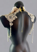 Load image into Gallery viewer, MERCY - Vintage Neo Victorian Lace & Pearl Collar