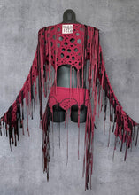 Load image into Gallery viewer, POISON - *Ready to Ship* Maroon & Black Wasteland Set - UK 6-10/US 2-6/EU 34-38