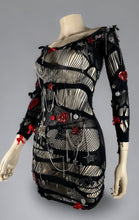 Load image into Gallery viewer, TELLTALE HEART - Couture Punk Mesh Dress
