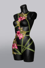 Carica l'immagine nel visualizzatore di Gallery, FORBIDDEN - *Made to Order* Tropical Lace Goddess Bodycage
