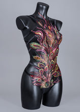 Load image into Gallery viewer, KUJAKU - Sequin Embroidered Peacock Bodycage
