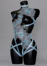 Load image into Gallery viewer, MOONSTRUCK - Pastel Blue/Pink Flower Bodycage