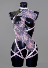 Load image into Gallery viewer, MOONSTRUCK - Pastel Blue/Pink Flower Bodycage
