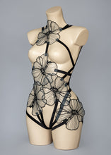 Load image into Gallery viewer, THE NIGHT DARKENS - Sheer Organza Bloom Bodycage