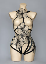 Load image into Gallery viewer, THE NIGHT DARKENS - Sheer Organza Bloom Bodycage