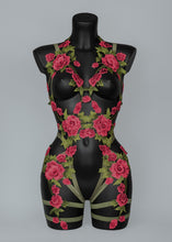 Load image into Gallery viewer, PERSEPHONE ROSE - Goddess Red Lace Bodycage