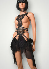 Charger l'image dans la galerie, SARANDA - *Ready to Ship* Black Lace Bodycage Fairy Dress UK 6-10/US 2-6/EU 34-38