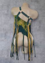 Cargar imagen en el visor de la galería, TOXIC AVENGER - *Ready to Ship* UK 8-12/US 4-8/EU 36-40 Bleached Teal Multi Way Distressed Skirt/Top