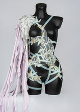 Load image into Gallery viewer, MISTBORN - *Made to Order* Delicate Beaded Bodycage & Floaty Shoulder Piece