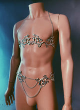 Carica l'immagine nel visualizzatore di Gallery, ELYSIUM - Metal Scroll Shelf Bra and Hip Belt Set