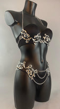 Carica l'immagine nel visualizzatore di Gallery, ELYSIUM - Metal Scroll Shelf Bra and Hip Belt Set