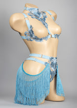 Load image into Gallery viewer, ZORITA - Fringed Lace Shimmy Briefs & Shelf Bra Set