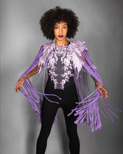 Cargar imagen en el visor de la galería, BLUEBERRY MILKSHAKE - Lilac Lace harness & Fringed Epaulettes set