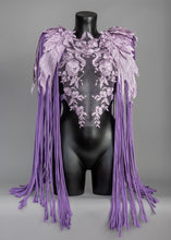 Cargar imagen en el visor de la galería, BLUEBERRY MILKSHAKE - Lilac Lace harness & Fringed Epaulettes set