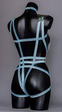Load image into Gallery viewer, *RTS MOONSTRUCK - Pastel Blue Flower Bodycage UK 12-14/US 8-10
