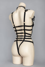 Cargar imagen en el visor de la galería, TENEBRAE - Gothic Black Lace Bodycage
