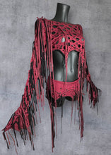 Load image into Gallery viewer, POISON - *Ready to Ship* Maroon &amp; Black Wasteland Set - UK 6-10/US 2-6/EU 34-38

