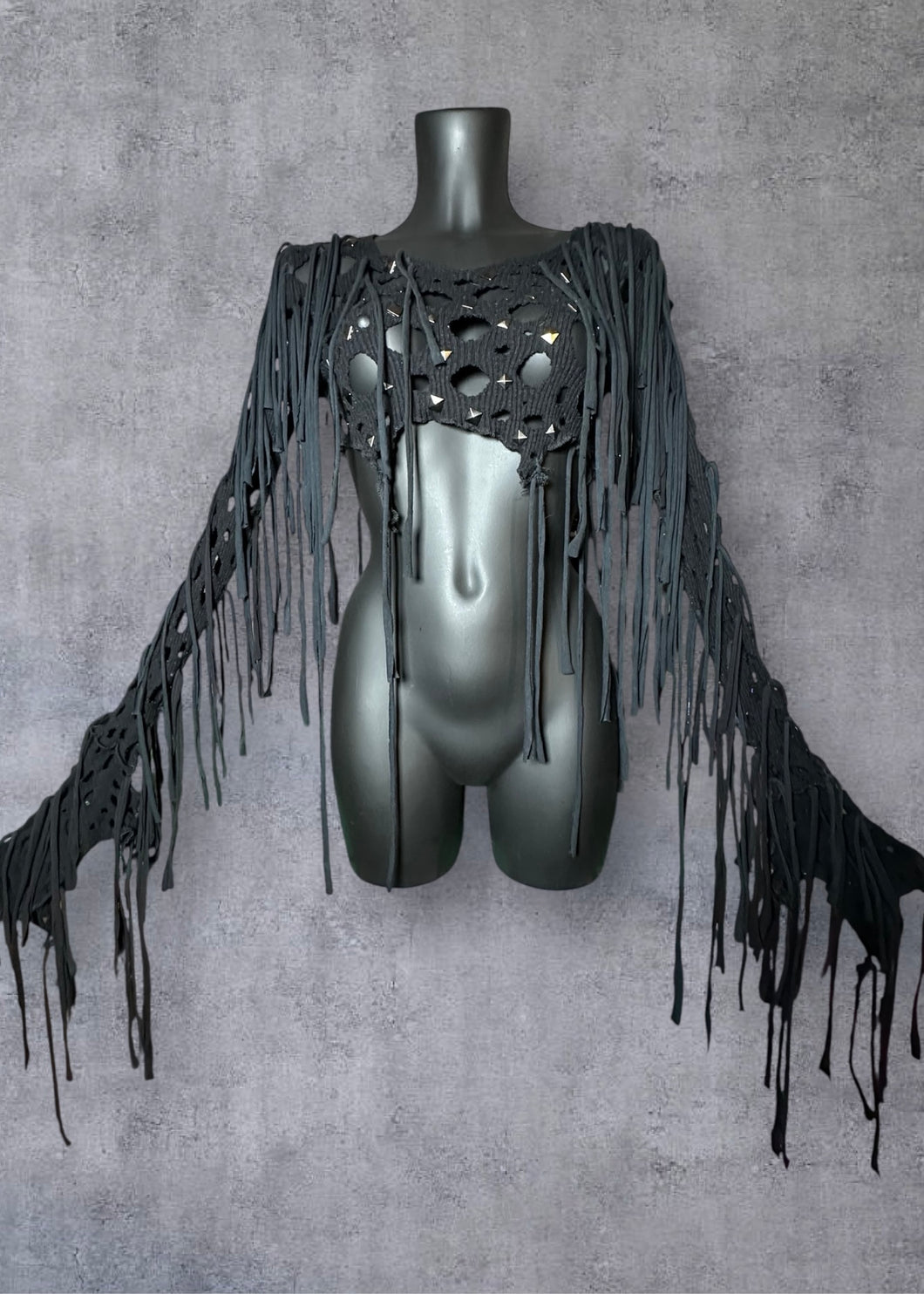 ALICE - *Ready to Ship* Black Wasteland Top UK 6-8/US 2-4/EU 34-36