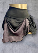 Load image into Gallery viewer, XANA - *Ready to Shop* Black Pink Lurex Y2K Hitch Hanky Skirt UK 6/US 2
