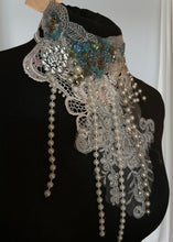 Load image into Gallery viewer, LILYA - Vintage Lace &amp; Pearl Collar
