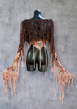 Load image into Gallery viewer, BIX - Ready To Ship! Distressed Reworked Wasteland Top UK 14-16/US 10-12
