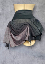 Load image into Gallery viewer, XANA - *Ready to Shop* Black Pink Lurex Y2K Hitch Hanky Skirt UK 6/US 2
