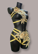 Load image into Gallery viewer, SAMARKAND - Gold Lace Bralette &amp; Briefs set
