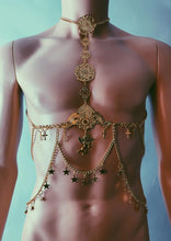 Load image into Gallery viewer, *RTS CARTHAGE - Gold Unisex Bodychain (fits up to 34&quot; waist)
