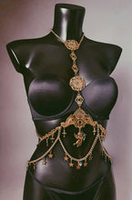 Load image into Gallery viewer, *RTS CARTHAGE - Gold Unisex Bodychain (fits up to 34&quot; waist)

