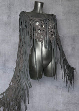 Cargar imagen en el visor de la galería, XENA - *Ready to Ship* Black Wasteland Top UK 8-10/US 4-6
