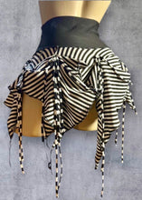 Load image into Gallery viewer, ZILLA - *Ready to Ship* Black &amp; White Stripe Handkerchief Skirt UK 6-8/US 2-4
