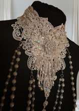 Load image into Gallery viewer, ALMAZ - Vintage Lace &amp; Crystal Collar
