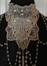 Load image into Gallery viewer, SELENE - Vintage Lace &amp; Crystal Collar
