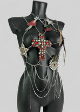 Charger l&#39;image dans la galerie, IMERA - OOAK* Crystal Bodychain Top
