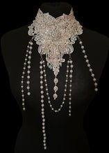 Load image into Gallery viewer, ALMAZ - Vintage Lace &amp; Crystal Collar
