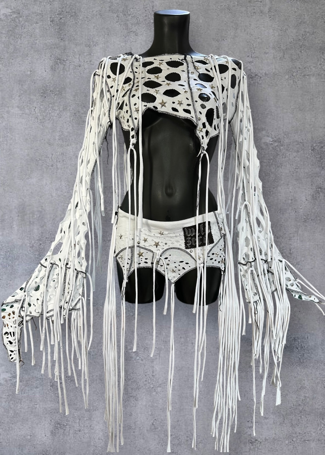 ZIZEE - *Made to order* Distressed Wasteland Fringe Set