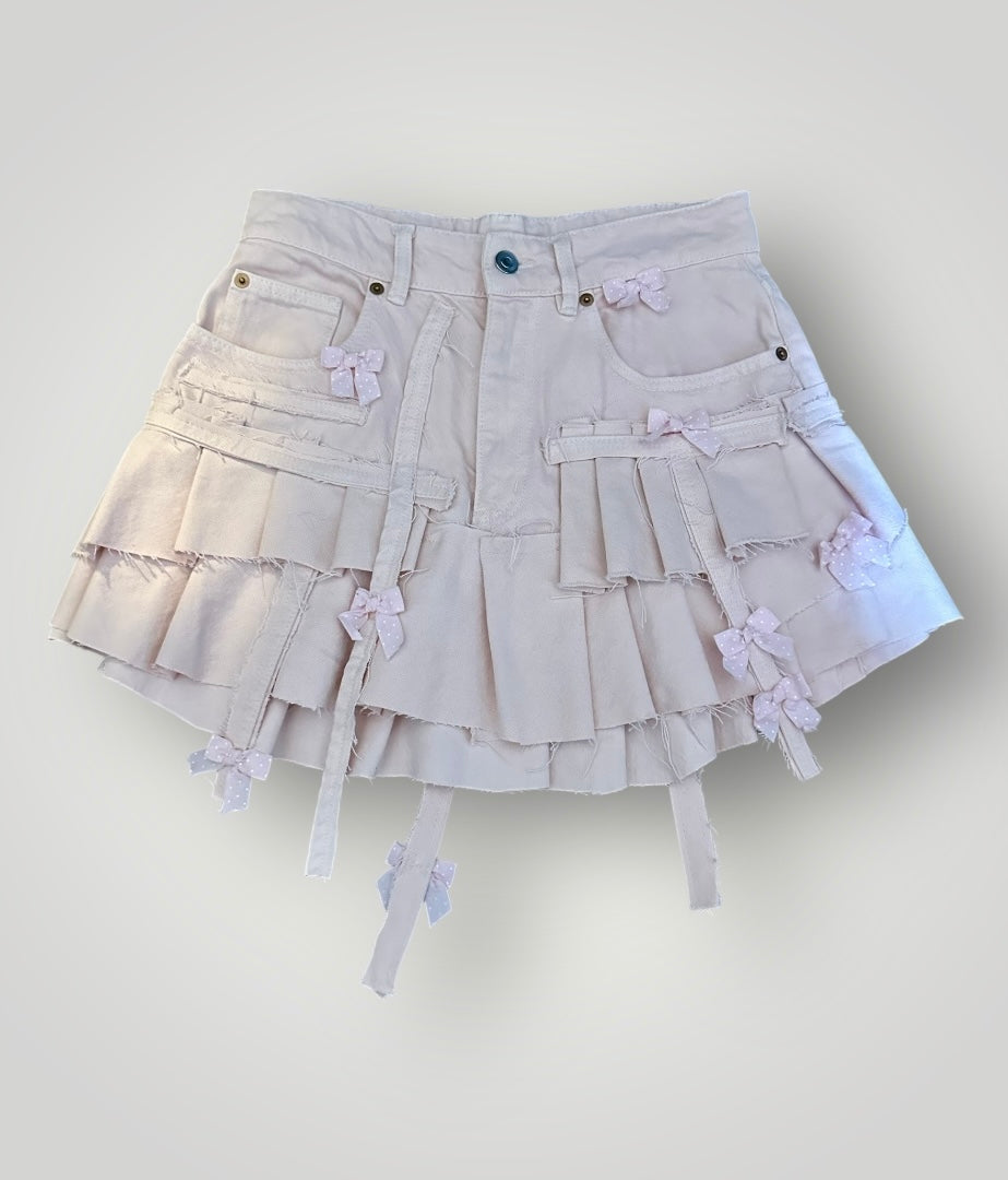 PENNY - Pastelcore Reworked Mini Cargo Skirt UK