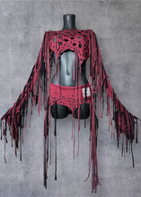 Load image into Gallery viewer, POISON - *Ready to Ship* Maroon &amp; Black Wasteland Set - UK 6-10/US 2-6/EU 34-38
